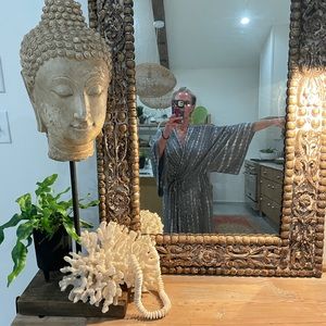 STUNNING HANDMADE KIMONO BATIK GRAY/WHITE